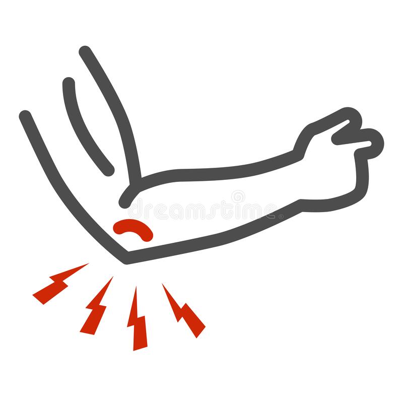 tennis elbow pain icon