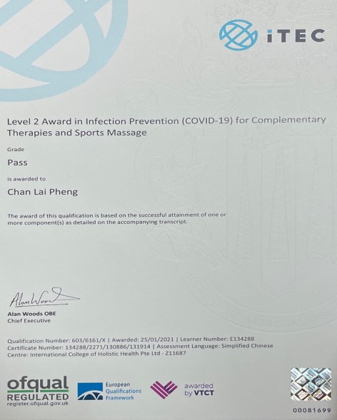 ITEC covid prevention Sport - libby