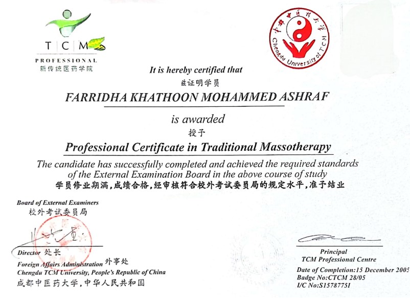 TCM Traditional Massotherapy